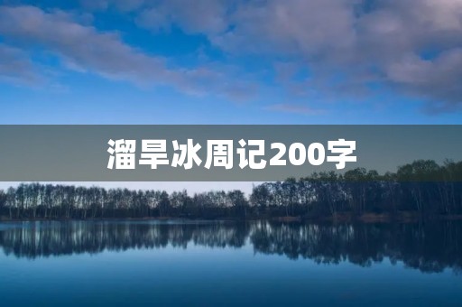 溜旱冰周记200字
