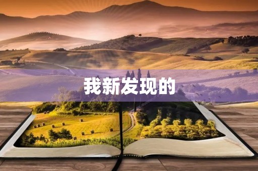 我新发现的 我新发现的