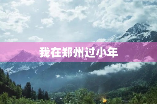 我在郑州过小年 我在郑州过小年