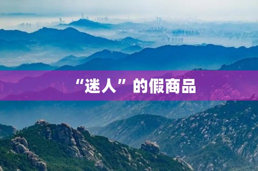 “迷人”的假商品