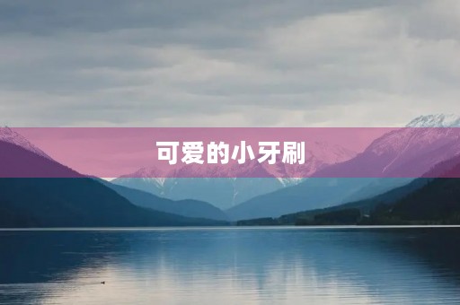 可爱的小牙刷 可爱的小牙刷