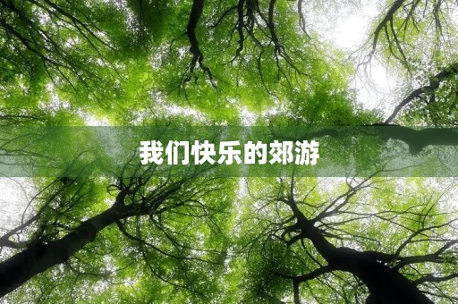 我们快乐的郊游 我们快乐的郊游
