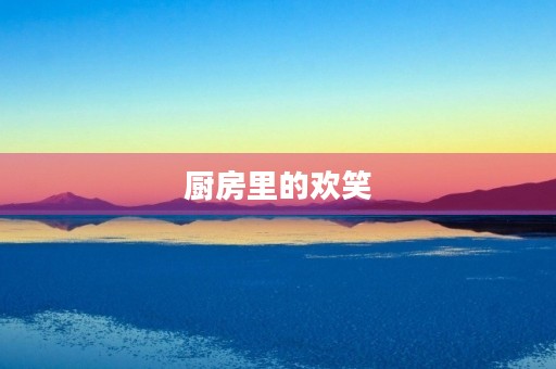 厨房里的欢笑 厨房里的欢笑