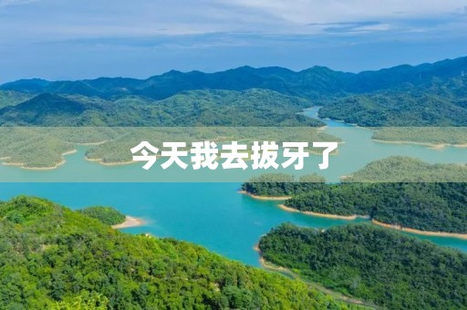 今天我去拔牙了