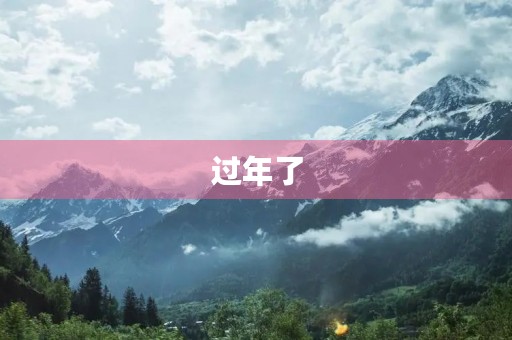 过年了 过年了