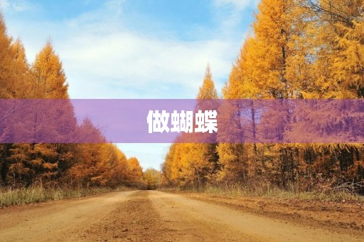 做蝴蝶 做蝴蝶