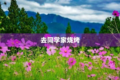 去同学家烧烤 去同学家烧烤