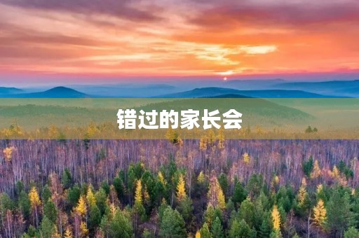 错过的家长会