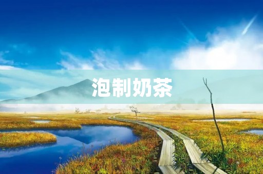 泡制奶茶 泡制奶茶