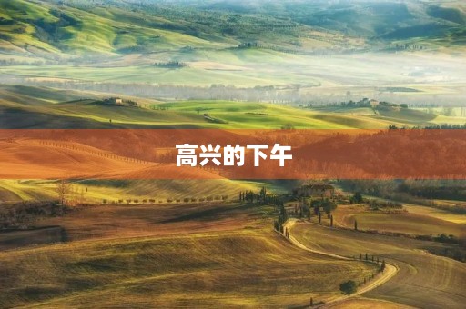 高兴的下午 高兴的下午
