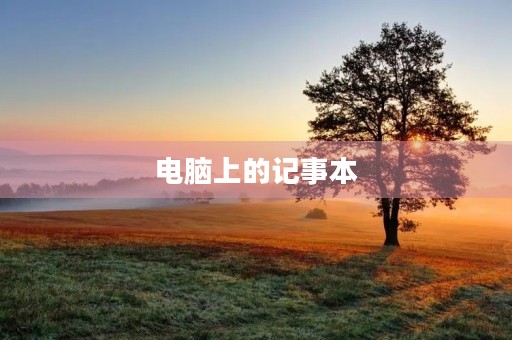 电脑上的记事本 电脑上的记事本