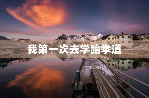 我第一次去学跆拳道