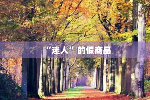 “迷人”的假商品 “迷人”的假商品