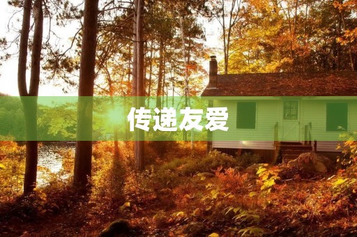 传递友爱 传递友爱