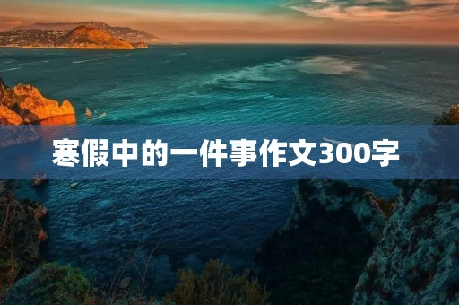 寒假中的一件事作文300字 寒假中的一件事作文300字