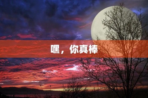 嘿,你真棒 嘿,你真棒