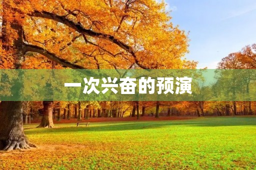 一次兴奋的预演 一次兴奋的预演