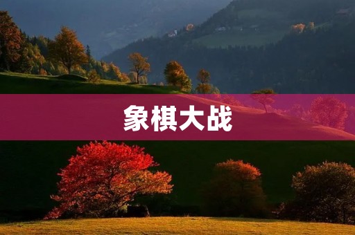 象棋大战 象棋大战