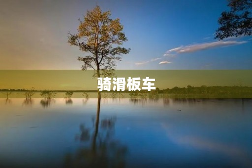 骑滑板车 骑滑板车