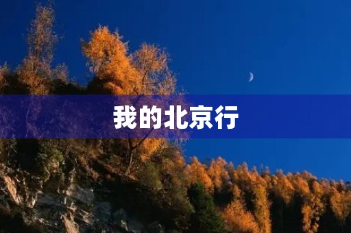 我的北京行 我的北京行