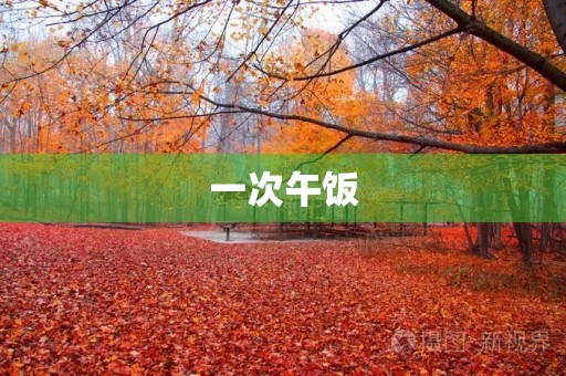 一次午饭 一次午饭