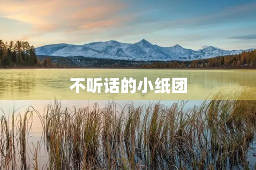 不听话的小纸团