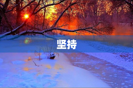 坚持 坚持