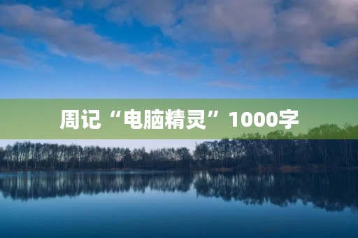 周记“电脑精灵”1000字