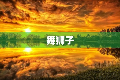 舞狮子 舞狮子