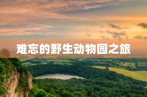 难忘的野生动物园之旅 难忘的野生动物园之旅