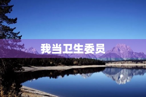 我当卫生委员