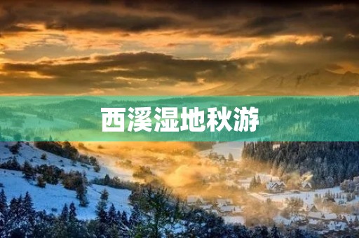 西溪湿地秋游