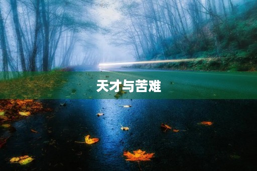 天才与苦难 天才与苦难