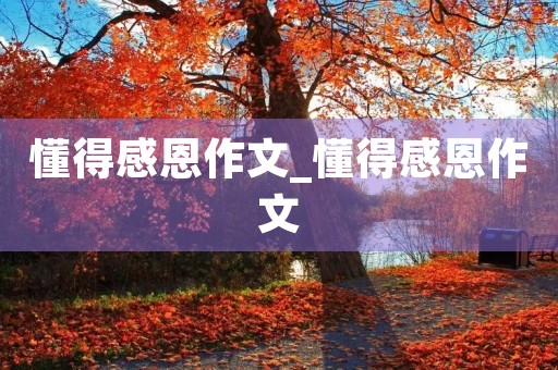 懂得感恩作文_懂得感恩作文 懂得感恩作文_懂得感恩作文