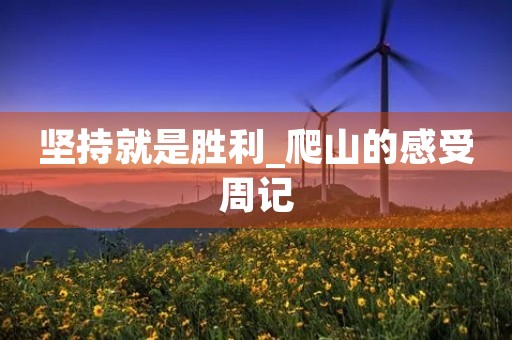 坚持就是胜利_爬山的感受周记 坚持就是胜利_爬山的感受周记
