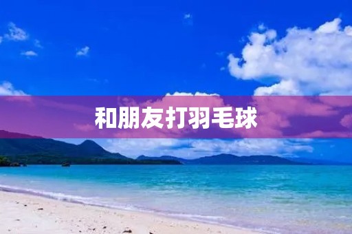和朋友打羽毛球 和朋友打羽毛球