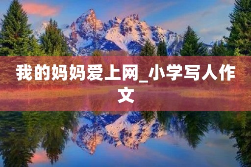 我的妈妈爱上网_小学写人作文 我的妈妈爱上网_小学写人作文
