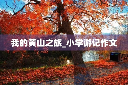 我的黄山之旅_小学游记作文
