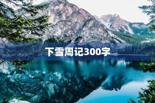 下雪周记300字