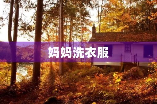 妈妈洗衣服 妈妈洗衣服
