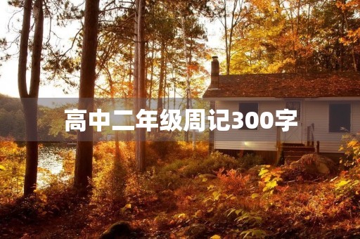 高中二年级周记300字
