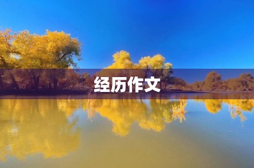 经历作文