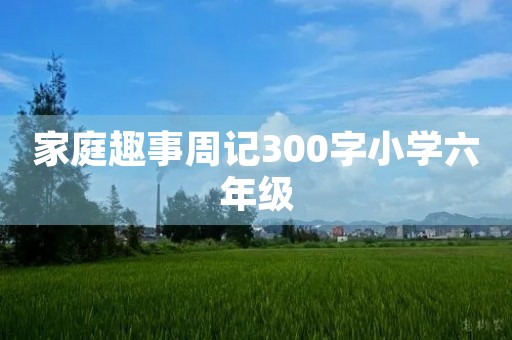 家庭趣事周记300字小学六年级