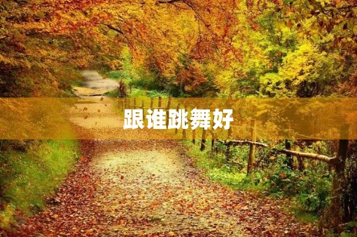 跟谁跳舞好 跟谁跳舞好