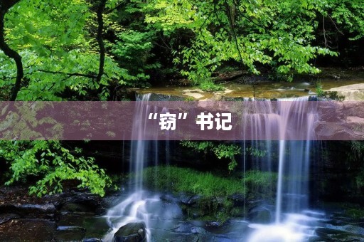 “窃”书记
