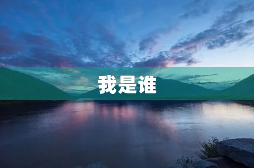 我是谁 我是谁