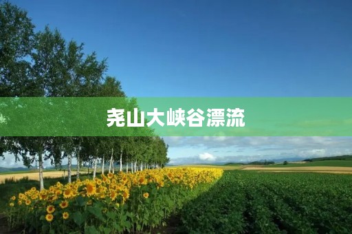 尧山大峡谷漂流 尧山大峡谷漂流