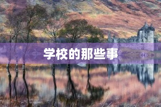 学校的那些事
