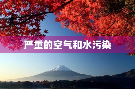 严重的空气和水污染 严重的空气和水污染