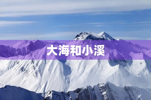 大海和小溪